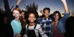 Picture of kids, posing with a beautiful smile