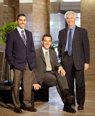 Dr. Leon Fisher, Dr. Randy Fisher and Dr. Kenneth Rozansky of Yonge Eglinton Dental